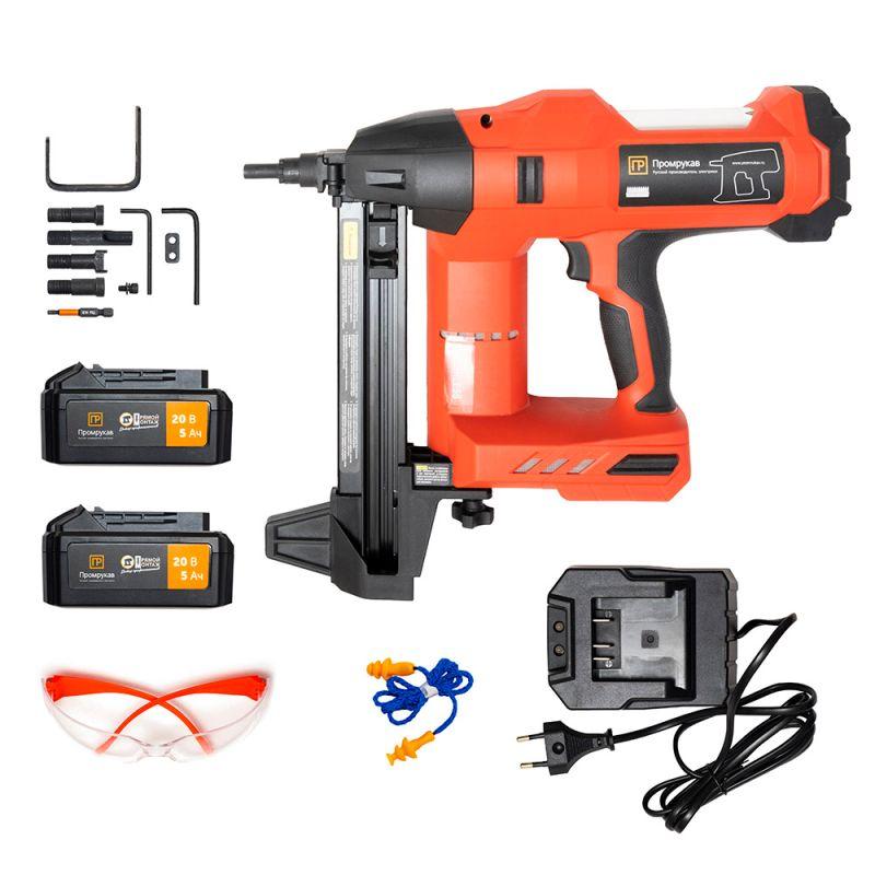 Пистолет аккумуляторный монтажный гвоздезабивной 100Дж 20В Промрукав PR08.17900
