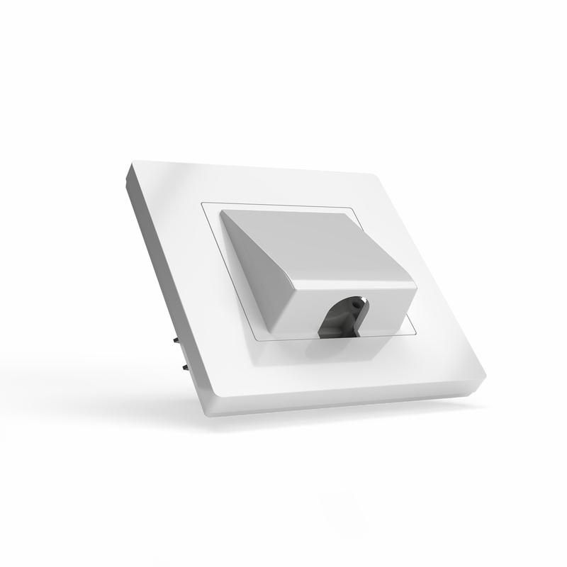 Вывод кабеля СП Pixel IP20 механизм бел. TOKOV ELECTRIC TKE-PX-CP-C01