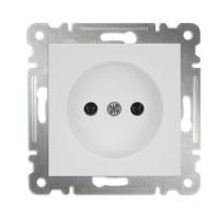 Розетка 1-м СП Karea 10А IP20 без заземл. механизм бел. Makel 57001022