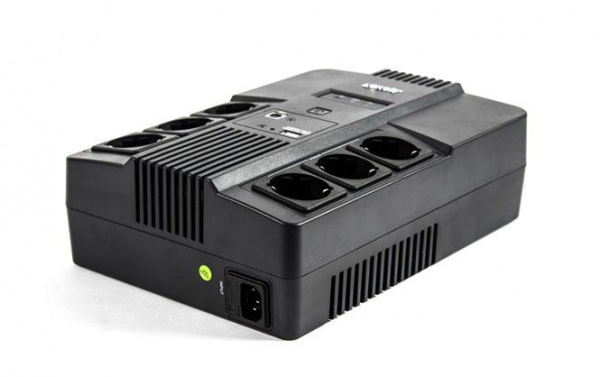 Источник бесперебойного питания SKAT-UPS 800 AI ИБП 220В 480Вт 1 АКБ 9А.ч внутр. меандр. стаб-ция напр-я. 6 выходов Бастион 452