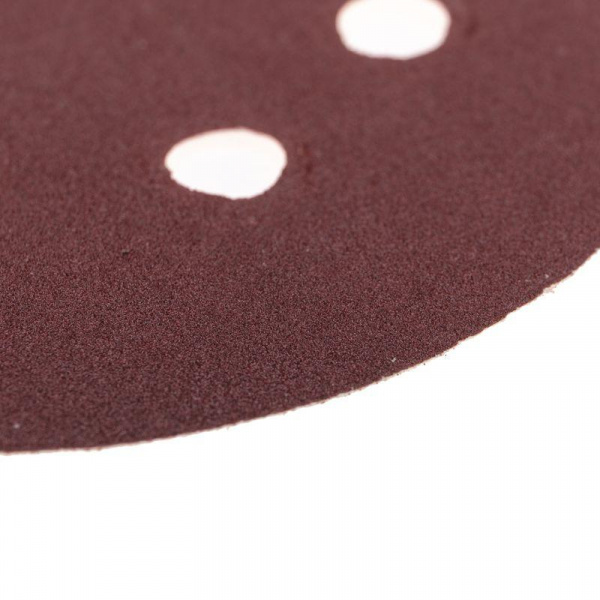 Диск абразивный на ворсовой основе на липучке перфорированный P180 125мм (уп.10шт) Kranz KR-91-1169