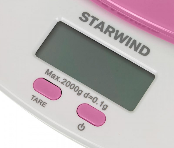 Весы кухонные электронные SSK2157 макс.вес:2кг роз. STARWIND 363712